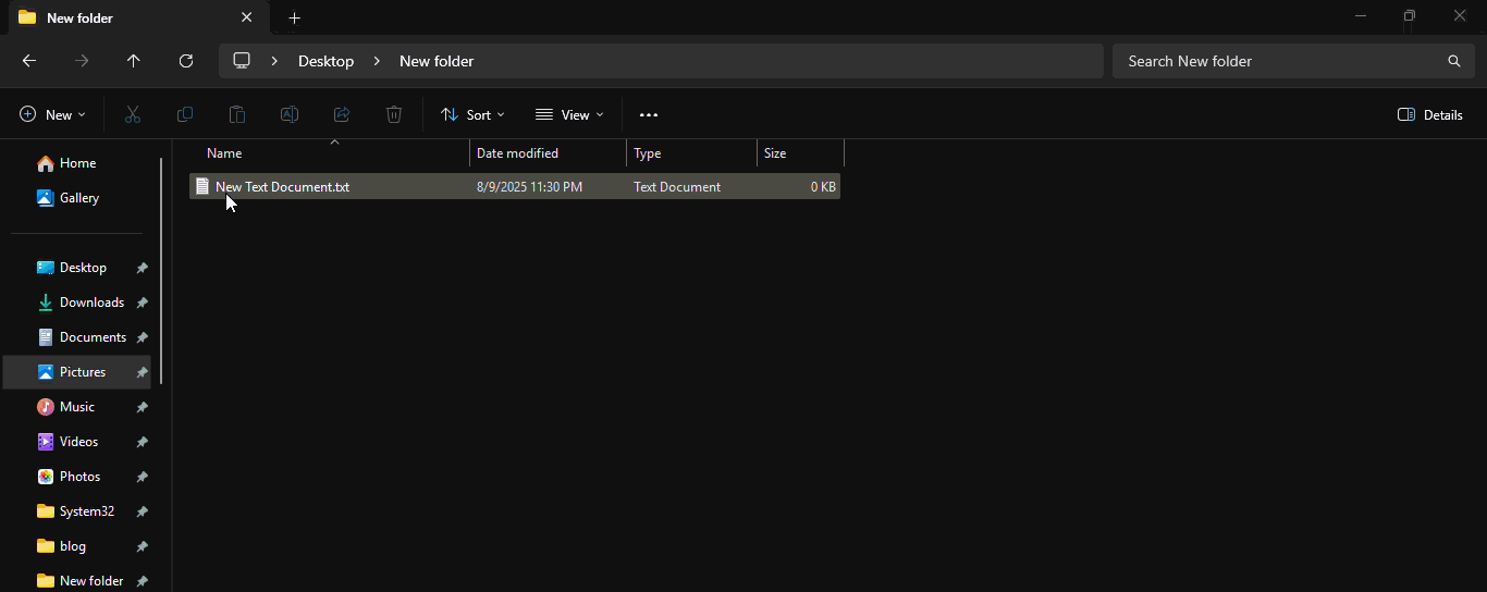 Normal Deletion after Zipping
